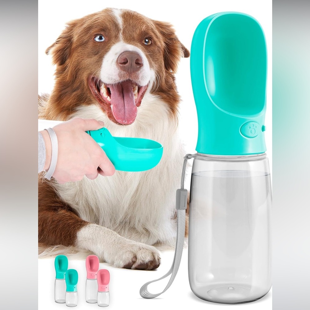 NWT Malsipree Dog Water Bottle in Blue 19oz